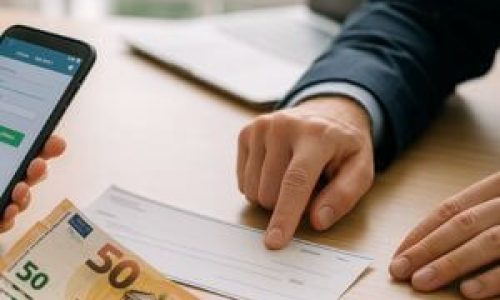 Pagamento Auto Usata a Vicenza: Contanti e Bonifico – Autoberica Pagamento per la vendita di un'auto usata a Vicenza: euro in contanti, assegno e smartphone con app di pagamento, simbolo di un servizio rapido e trasparente.